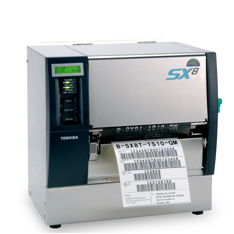 <b>东芝B-SX8T-TS12工业标签条码打印机</b>
